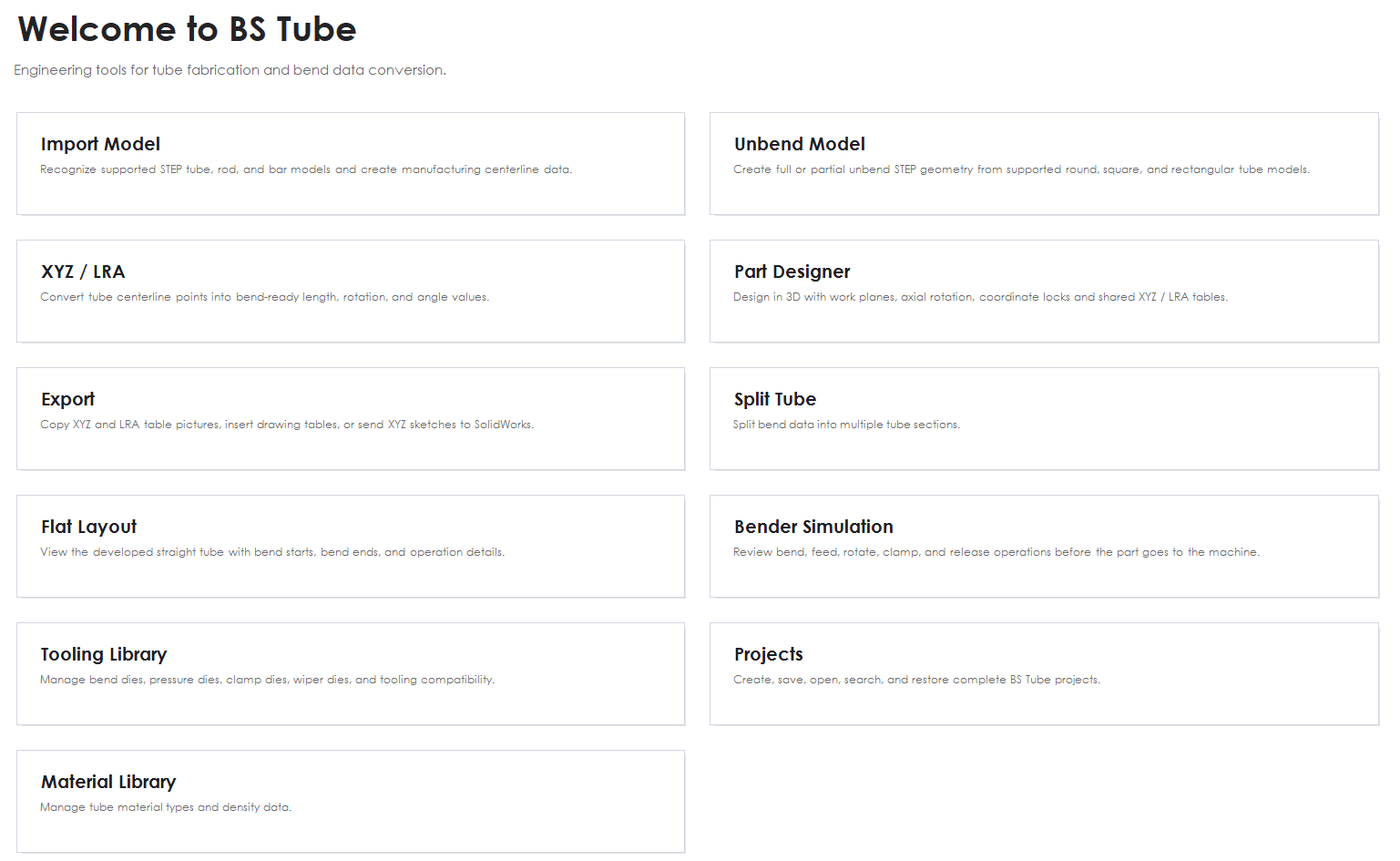 BS Tube home page